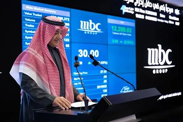 أسهم “إم بي سي” تقفز 30% في أول تداول لها بالسوق السعودية