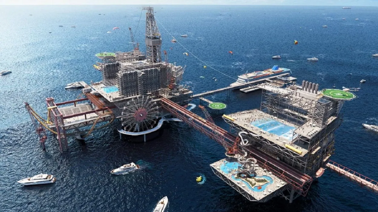 ‏رسميًا: ‏إطلاق المخطط العام لمشروع THE RIG أول وجهة عالمية لسياحة المغامرات