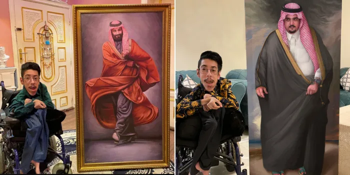بالصور … رسام سعودي يبدع برسمة لسمو الأمير محمد بن سلمان